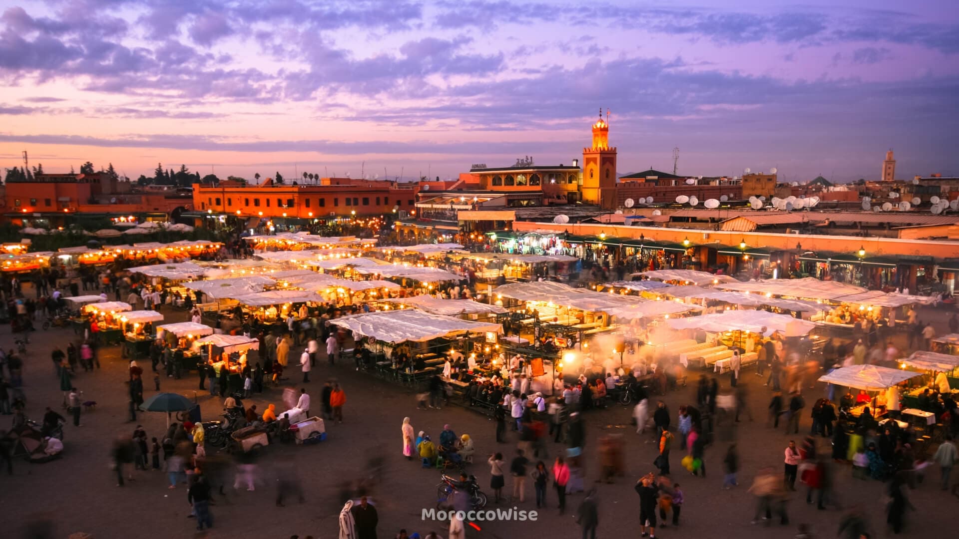 Marrakech rooftops and architecture