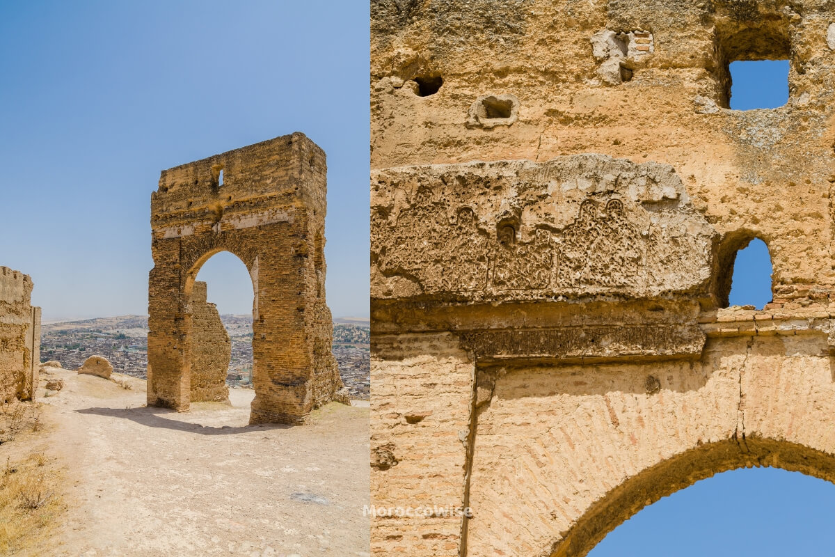 The hilltop ruins of the Merenid Tombs above Fes